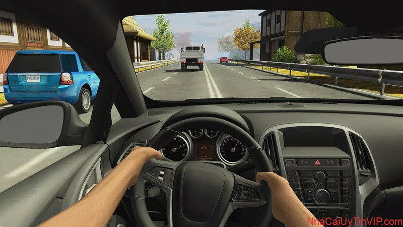 Khung cảnh lái xe trong game Racing in car 2